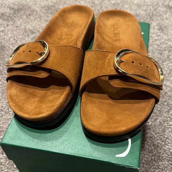 J. Crew Colbie Oversized Buckle Sandal | Size 8.5 - Picture 2 of 5